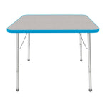 Mahar Creative Colors Square Activity Table Preschool Height Adjustable Legs 36