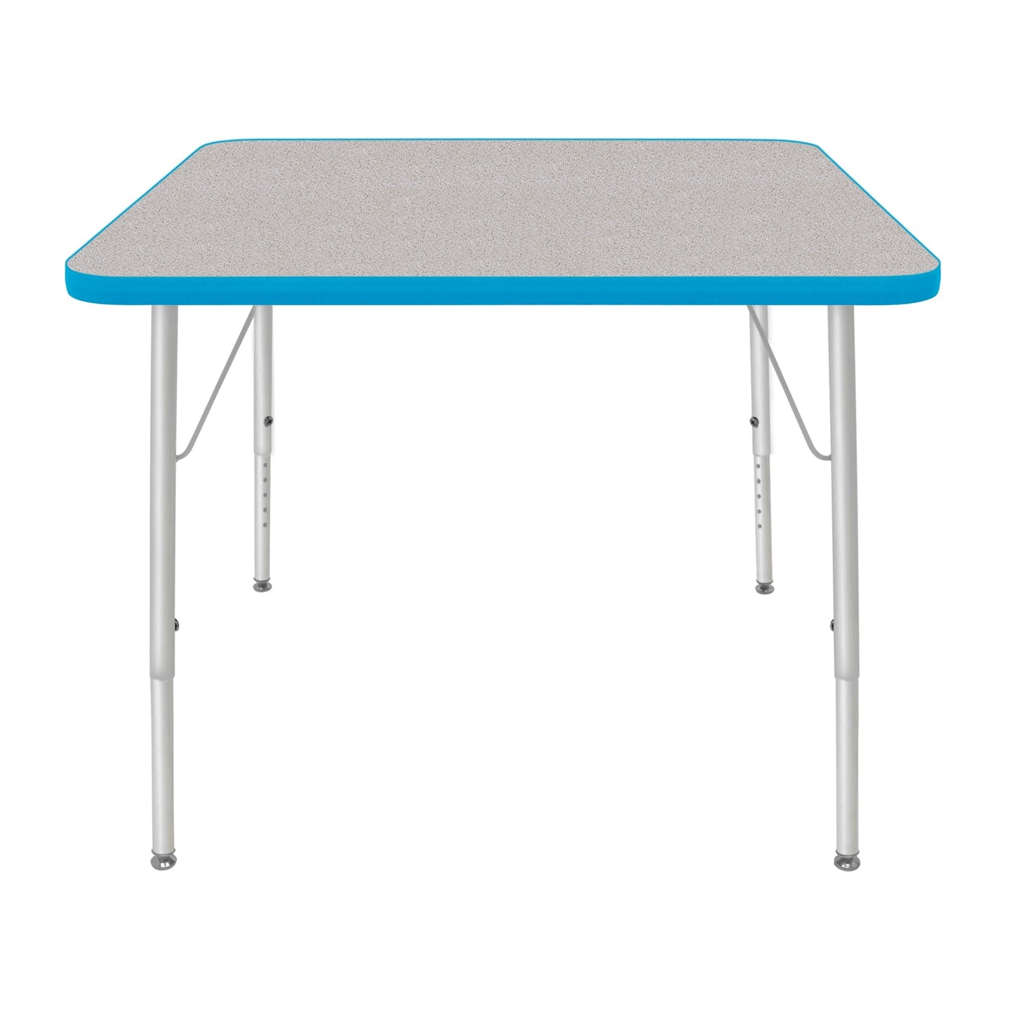 Mahar Creative Colors Square Activity Table Preschool Height Adjustable Legs 36"W x 36"D x 17" - 25"H (MHR-36SQLO)