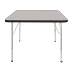 Mahar Creative Colors Square Activity Table Preschool Height Adjustable Legs 36