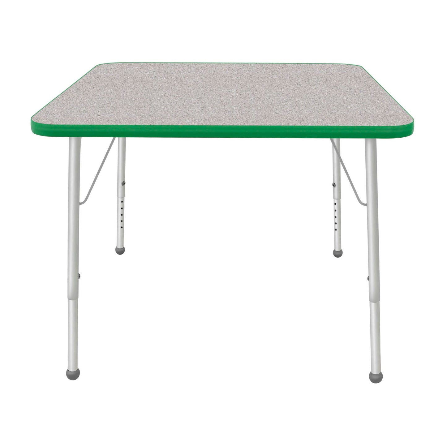 Mahar Creative Colors Square Activity Table Preschool Height Adjustable Legs 36"W x 36"D x 17" - 25"H (MHR-36SQLO)