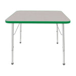 Mahar Creative Colors Square Activity Table Preschool Height Adjustable Legs 36