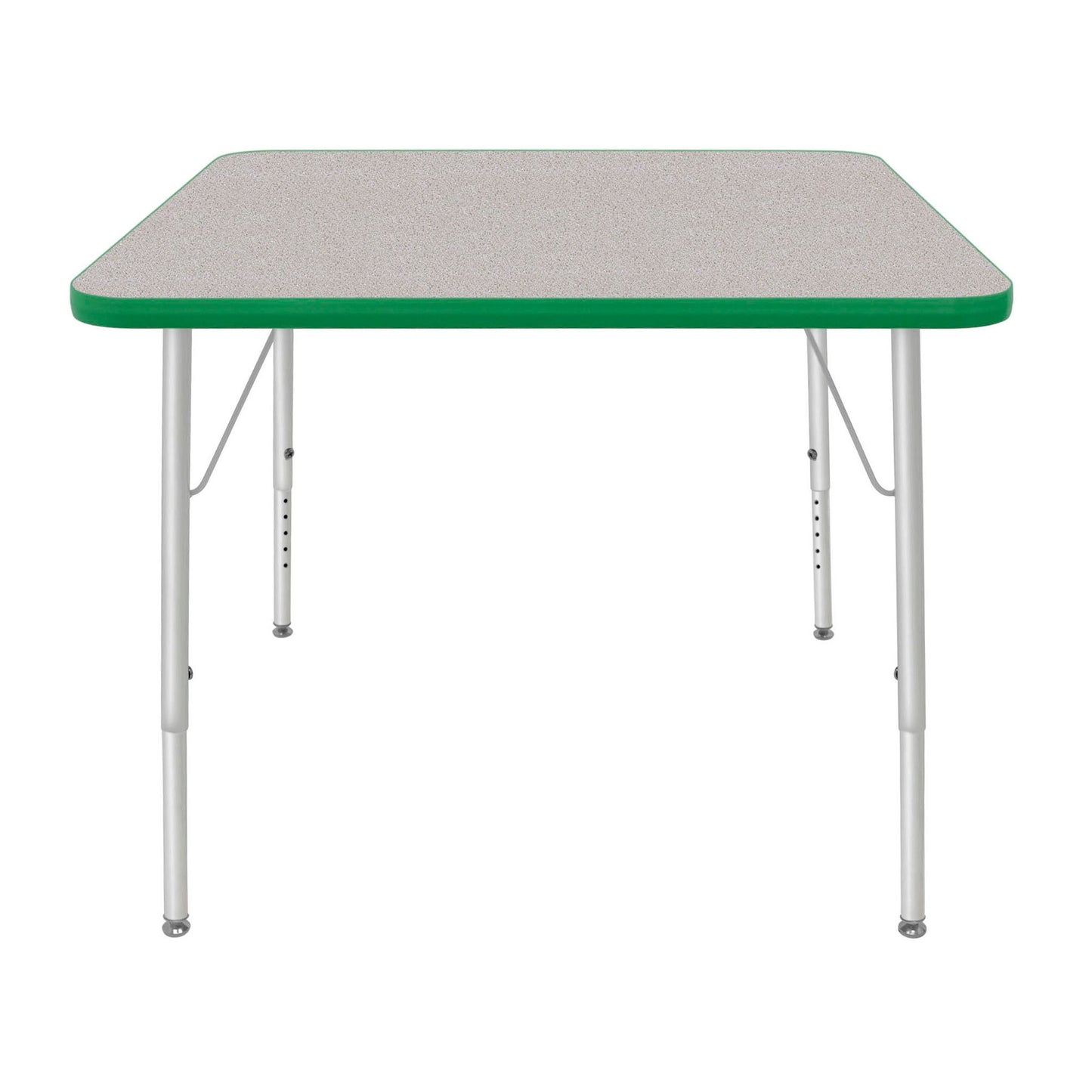 Mahar Creative Colors Square Activity Table Preschool Height Adjustable Legs 36"W x 36"D x 17" - 25"H (MHR-36SQLO)