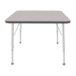 Mahar Creative Colors Square Activity Table Preschool Height Adjustable Legs 36