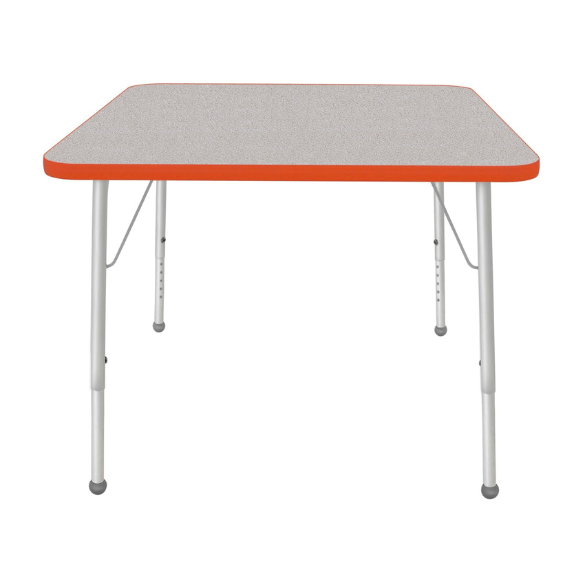 Mahar Creative Colors Square Activity Table Preschool Height Adjustable Legs 36"W x 36"D x 17" - 25"H (MHR - 36SQLO) - SchoolOutlet