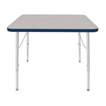 Mahar Creative Colors Square Activity Table Preschool Height Adjustable Legs 36