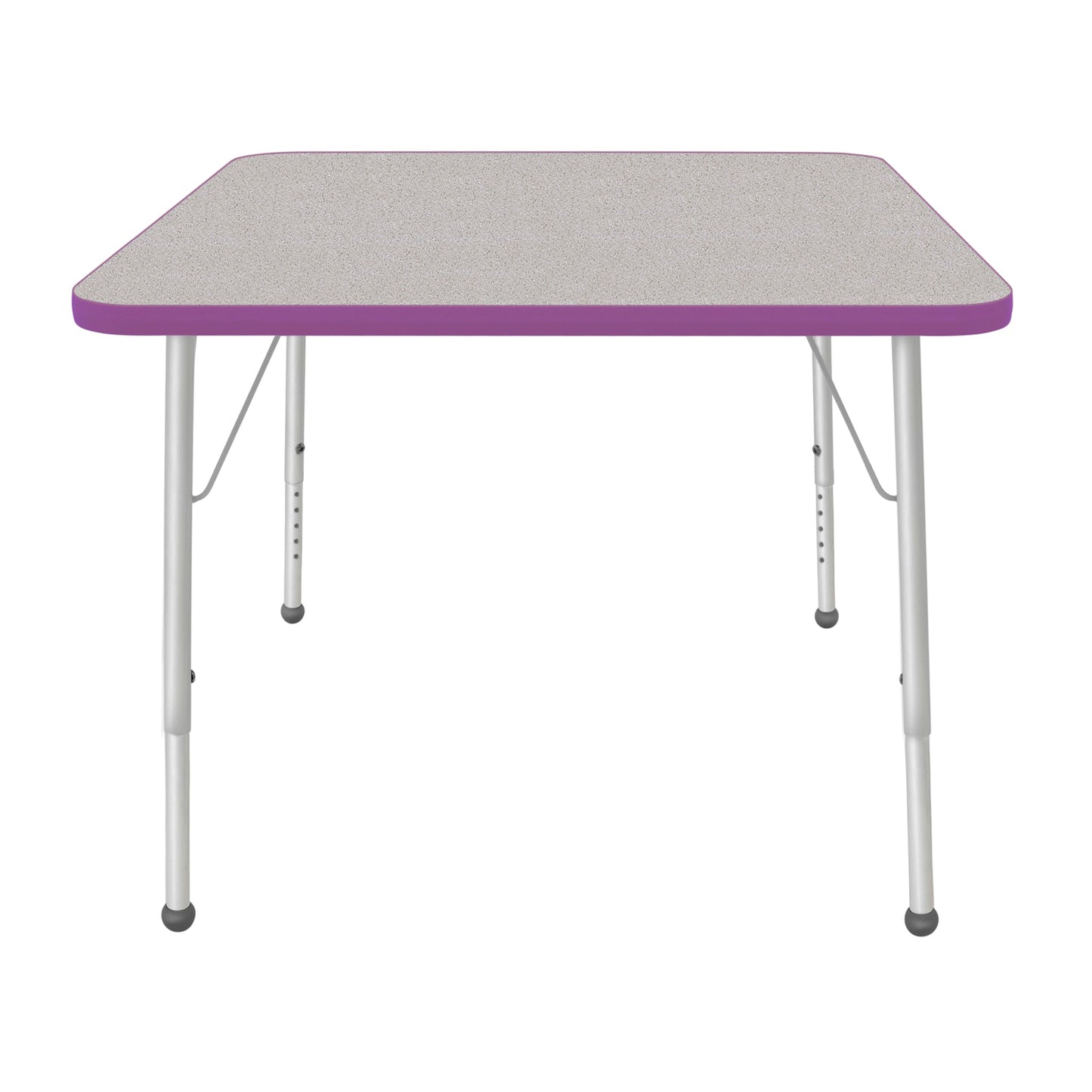 Mahar Creative Colors Square Activity Table Preschool Height Adjustable Legs 36"W x 36"D x 17" - 25"H (MHR-36SQLO)