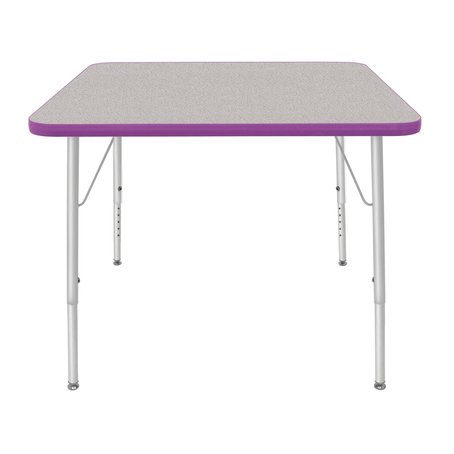 Mahar Creative Colors Square Activity Table Preschool Height Adjustable Legs 36"W x 36"D x 17" - 25"H (MHR-36SQLO)