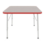 Mahar Creative Colors Square Activity Table Preschool Height Adjustable Legs 36