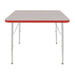 Mahar Creative Colors Square Activity Table Preschool Height Adjustable Legs 36