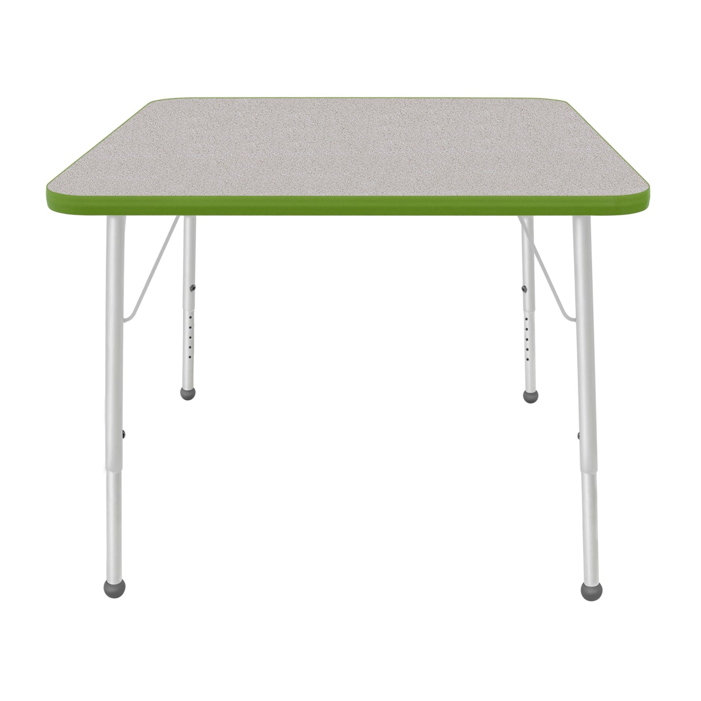Mahar Creative Colors Square Activity Table Preschool Height Adjustable Legs 36"W x 36"D x 17" - 25"H (MHR-36SQLO)