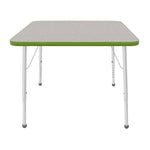 Mahar Creative Colors Square Activity Table Preschool Height Adjustable Legs 36