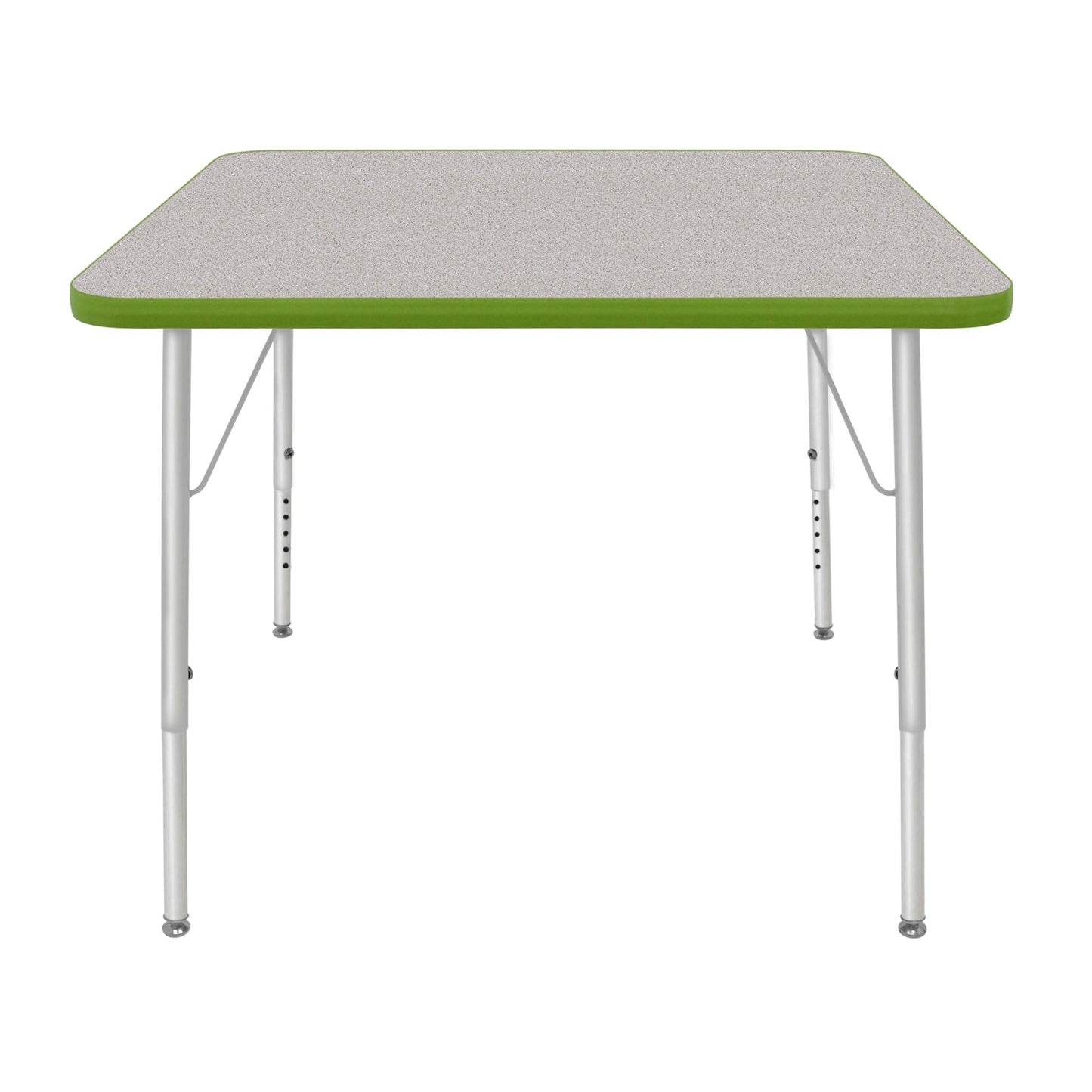 Mahar Creative Colors Square Activity Table Preschool Height Adjustable Legs 36"W x 36"D x 17" - 25"H (MHR-36SQLO)