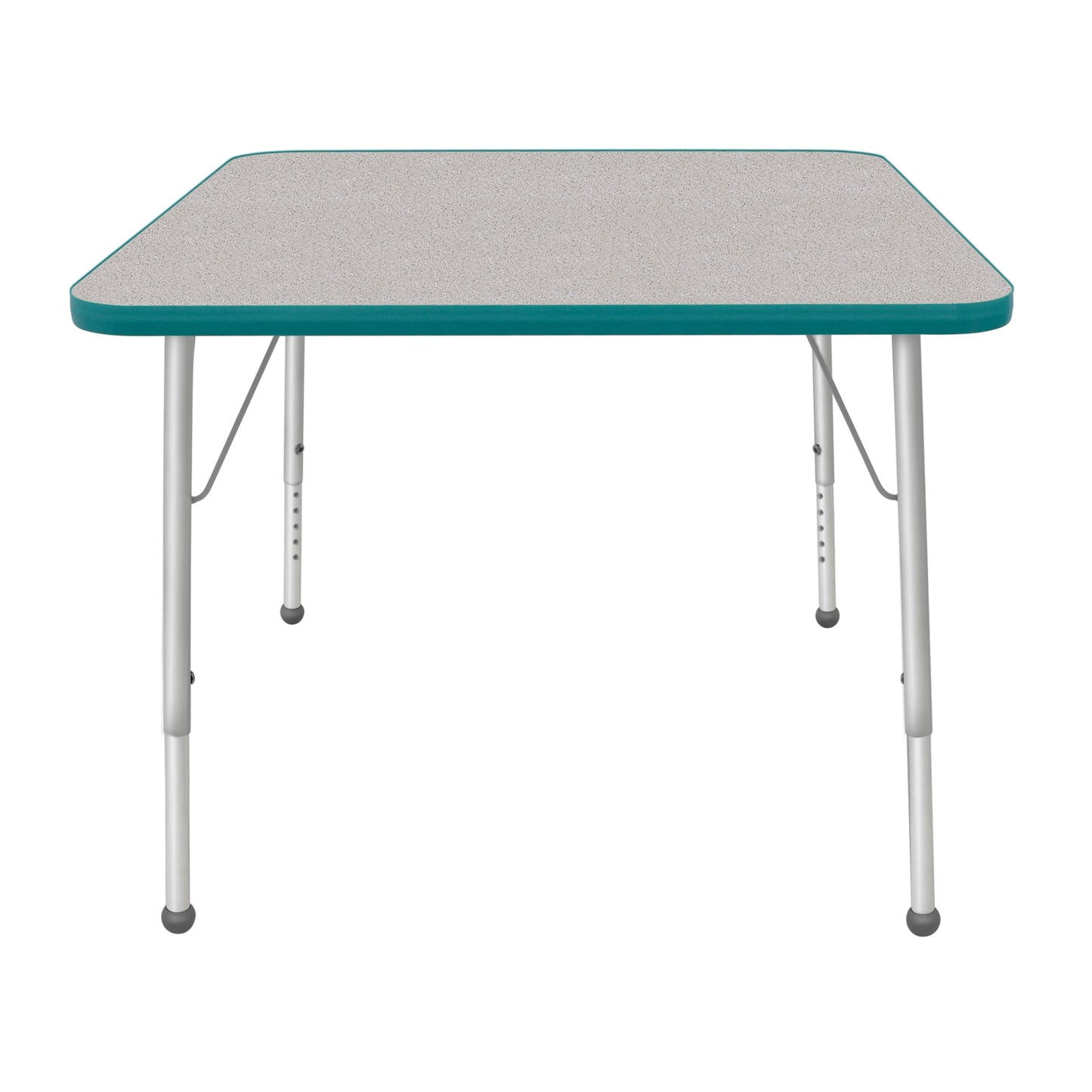 Mahar Creative Colors Square Activity Table Preschool Height Adjustable Legs 36"W x 36"D x 17" - 25"H (MHR-36SQLO)