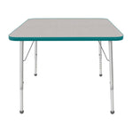 Mahar Creative Colors Square Activity Table Preschool Height Adjustable Legs 36