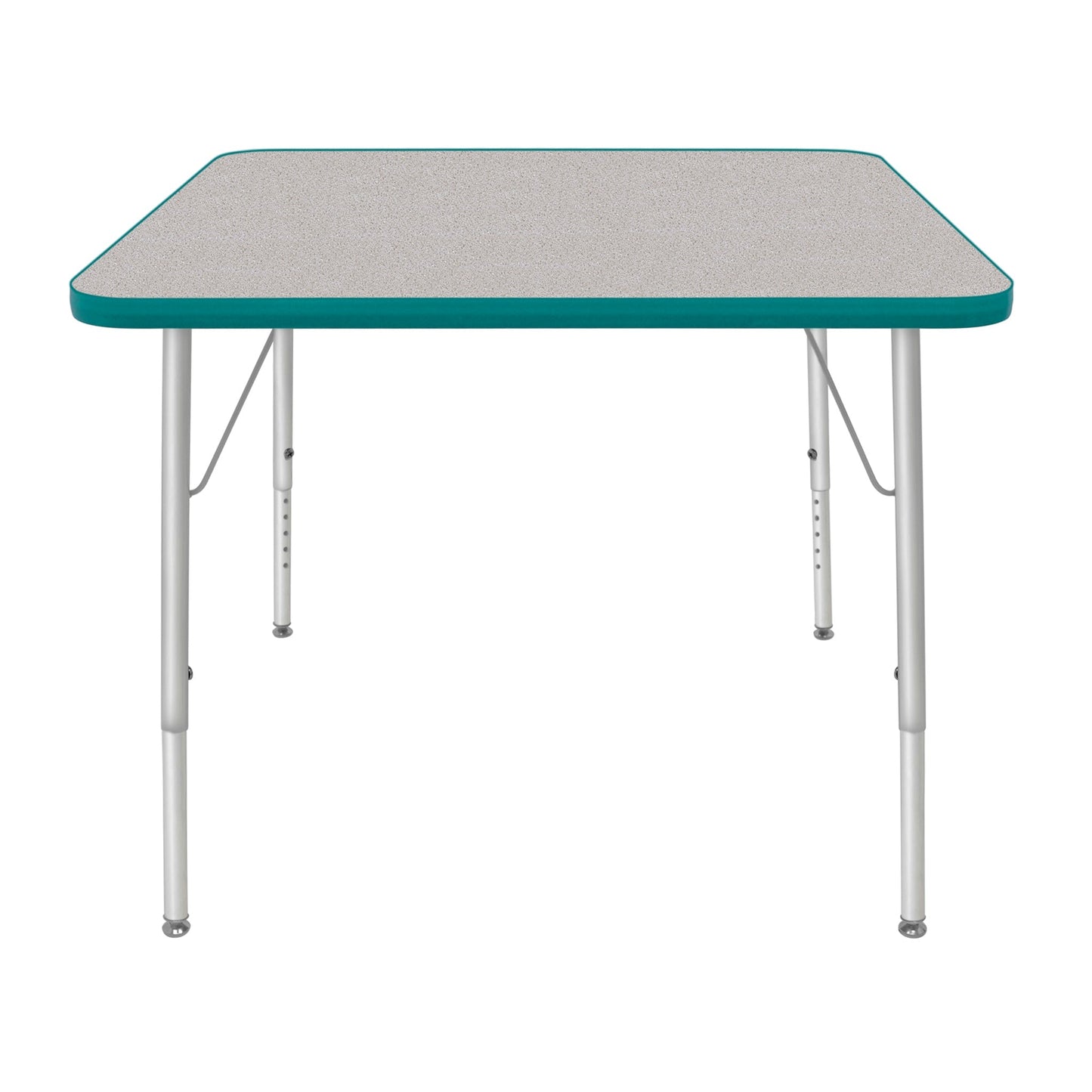 Mahar Creative Colors Square Activity Table Preschool Height Adjustable Legs 36"W x 36"D x 17" - 25"H (MHR-36SQLO)