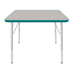 Mahar Creative Colors Square Activity Table Preschool Height Adjustable Legs 36