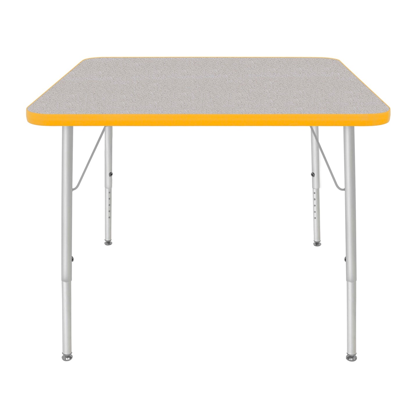 Mahar Creative Colors Square Activity Table Preschool Height Adjustable Legs 36"W x 36"D x 17" - 25"H (MHR-36SQLO)