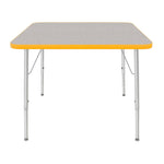 Mahar Creative Colors Square Activity Table Preschool Height Adjustable Legs 36