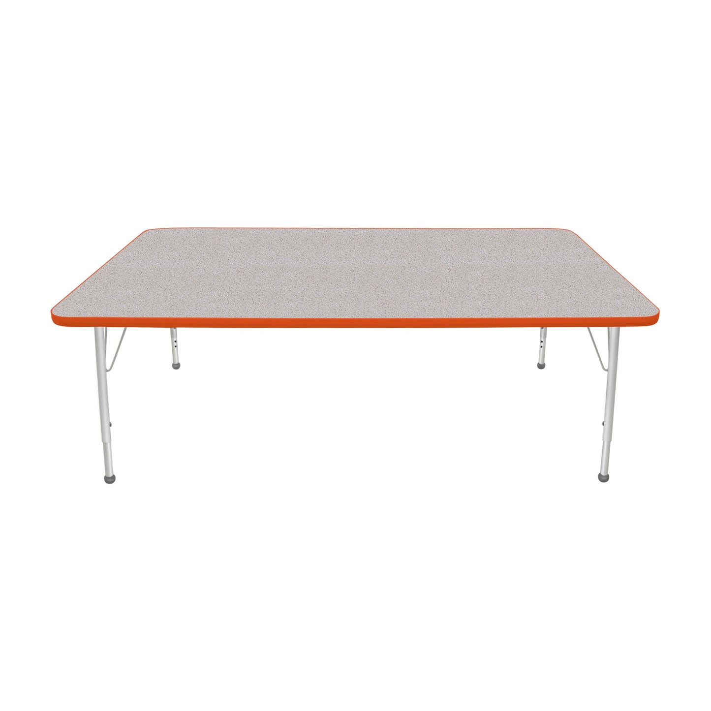 Mahar Creative Colors Large Rectangle Activity Table Preschool Height Adjustable Legs 72"W x 42"D x 17" - 25"H (MHR-4272LO)