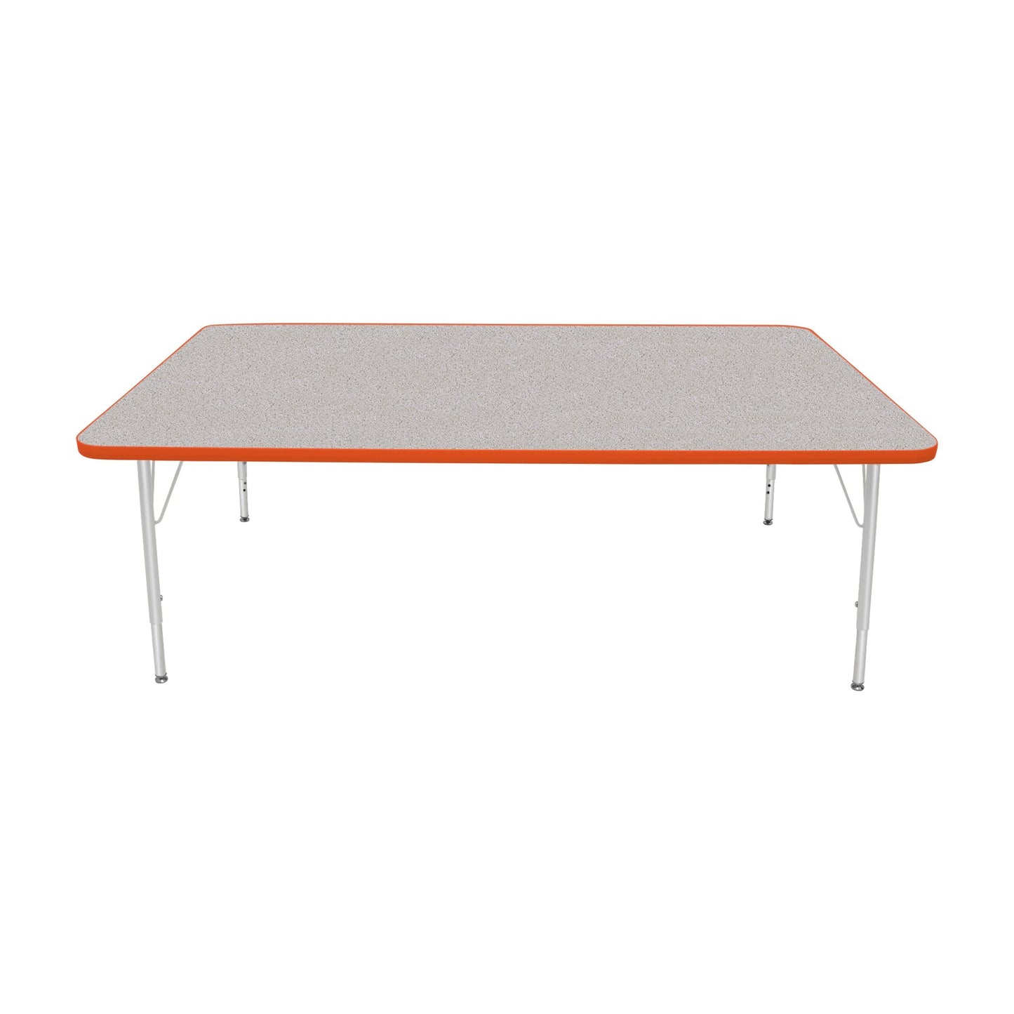 Mahar Creative Colors Large Rectangle Activity Table Preschool Height Adjustable Legs 72"W x 42"D x 17" - 25"H (MHR-4272LO)