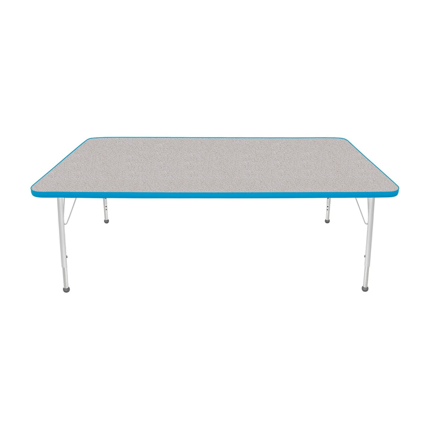 Mahar Creative Colors Large Rectangle Activity Table Preschool Height Adjustable Legs 72"W x 42"D x 17" - 25"H (MHR-4272LO)