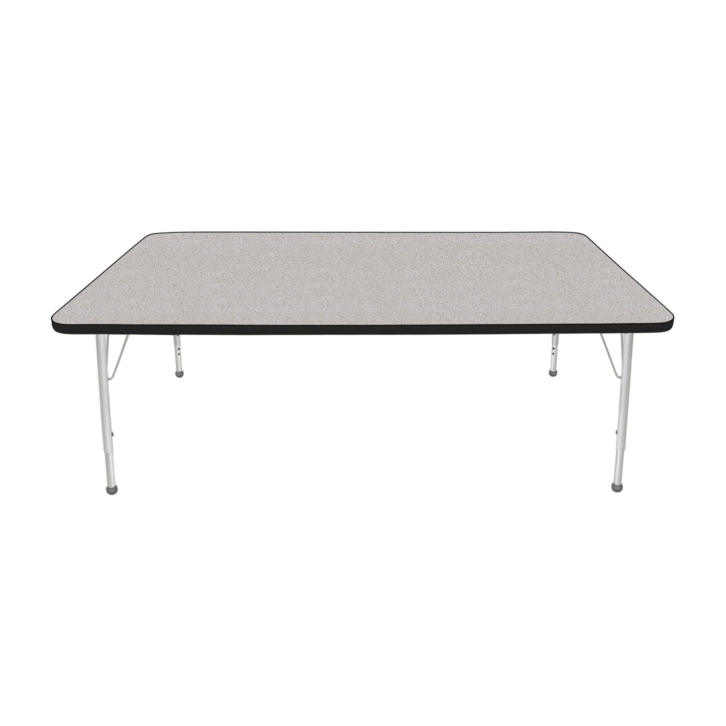 Mahar Creative Colors Large Rectangle Activity Table Preschool Height Adjustable Legs 72"W x 42"D x 17" - 25"H (MHR-4272LO)