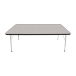 Mahar Creative Colors Large Rectangle Activity Table Preschool Height Adjustable Legs 72