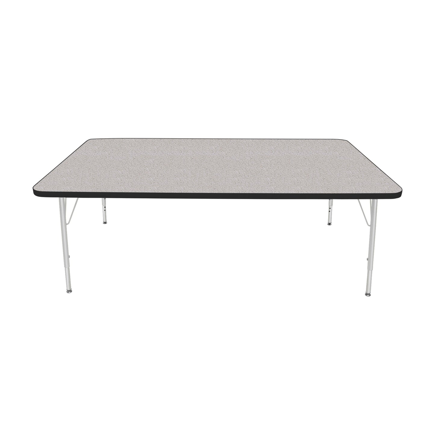 Mahar Creative Colors Large Rectangle Activity Table Preschool Height Adjustable Legs 72"W x 42"D x 17" - 25"H (MHR-4272LO)
