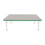 Mahar Creative Colors Large Rectangle Activity Table Preschool Height Adjustable Legs 72