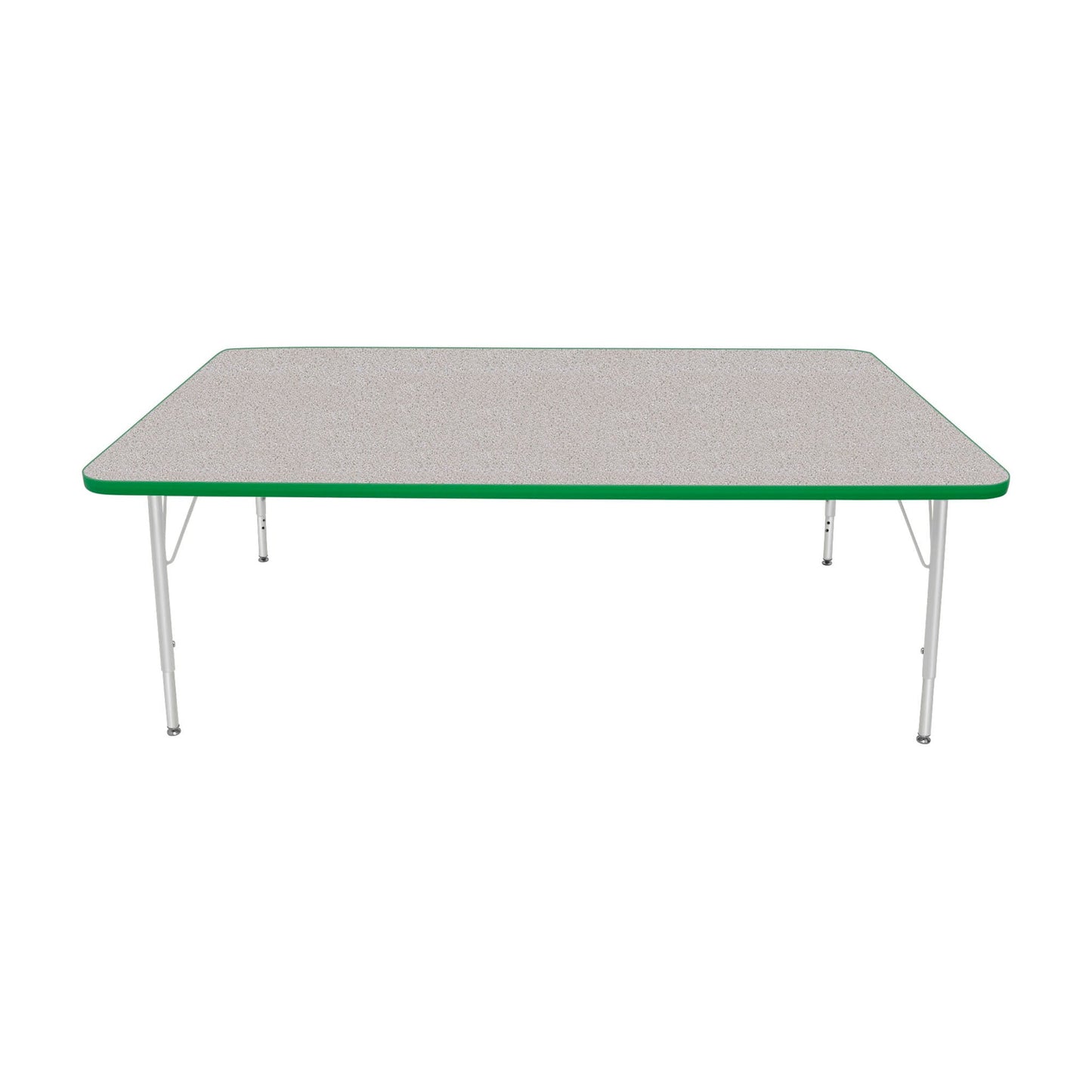 Mahar Creative Colors Large Rectangle Activity Table Preschool Height Adjustable Legs 72"W x 42"D x 17" - 25"H (MHR-4272LO)