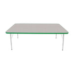 Mahar Creative Colors Large Rectangle Activity Table Preschool Height Adjustable Legs 72