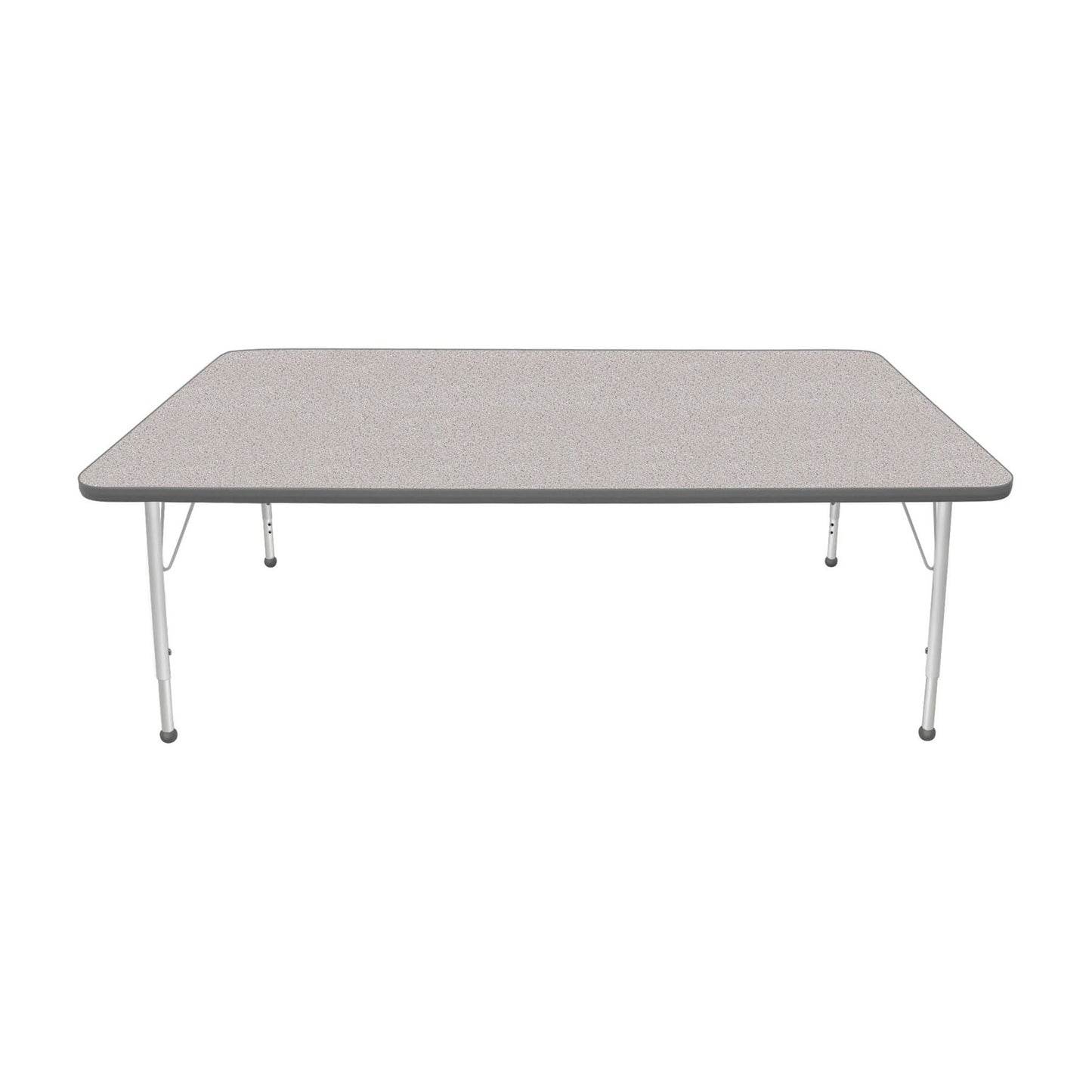 Mahar Creative Colors Large Rectangle Activity Table Preschool Height Adjustable Legs 72"W x 42"D x 17" - 25"H (MHR-4272LO)
