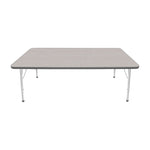 Mahar Creative Colors Large Rectangle Activity Table Preschool Height Adjustable Legs 72