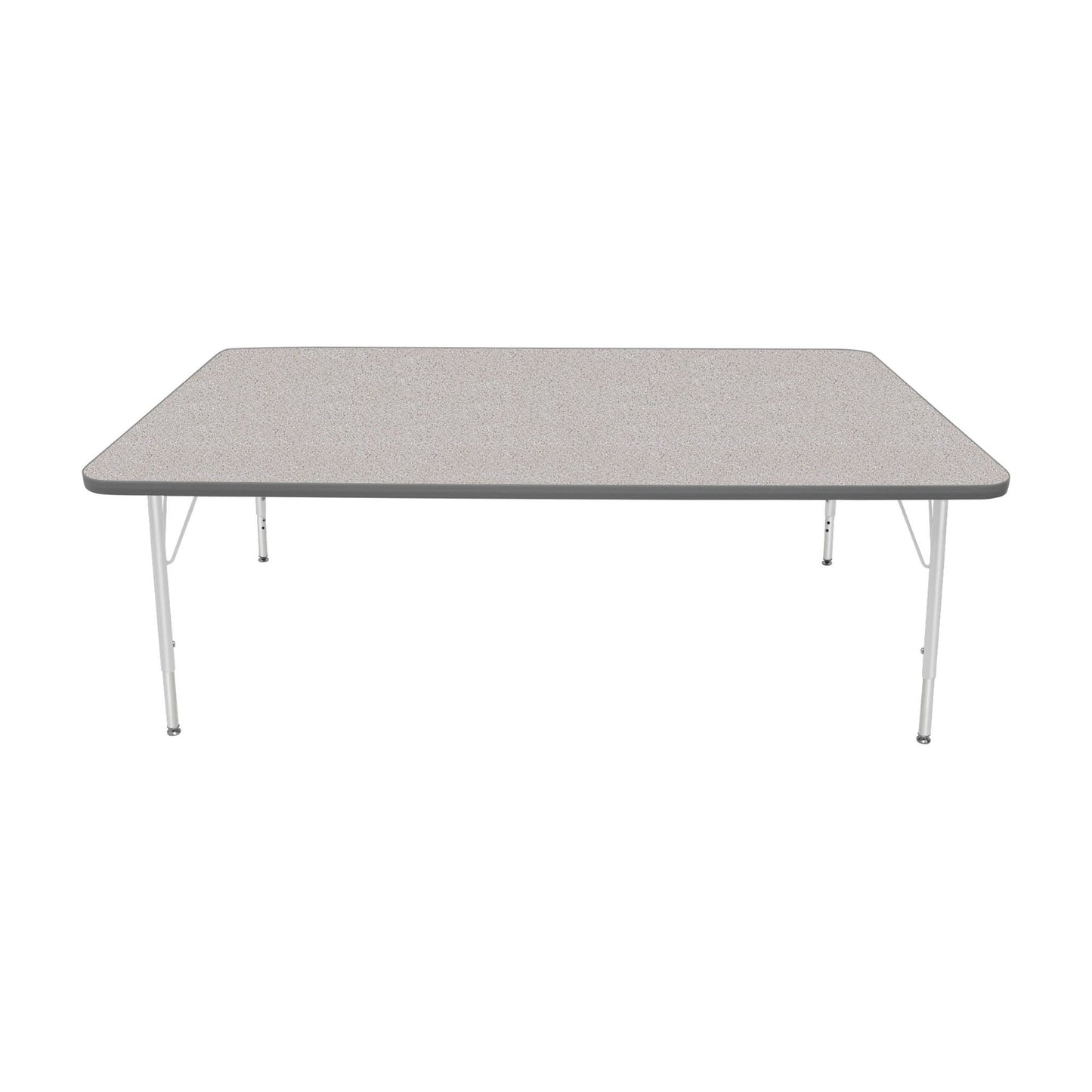 Mahar Creative Colors Large Rectangle Activity Table Preschool Height Adjustable Legs 72"W x 42"D x 17" - 25"H (MHR-4272LO)