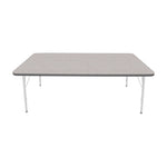 Mahar Creative Colors Large Rectangle Activity Table Preschool Height Adjustable Legs 72