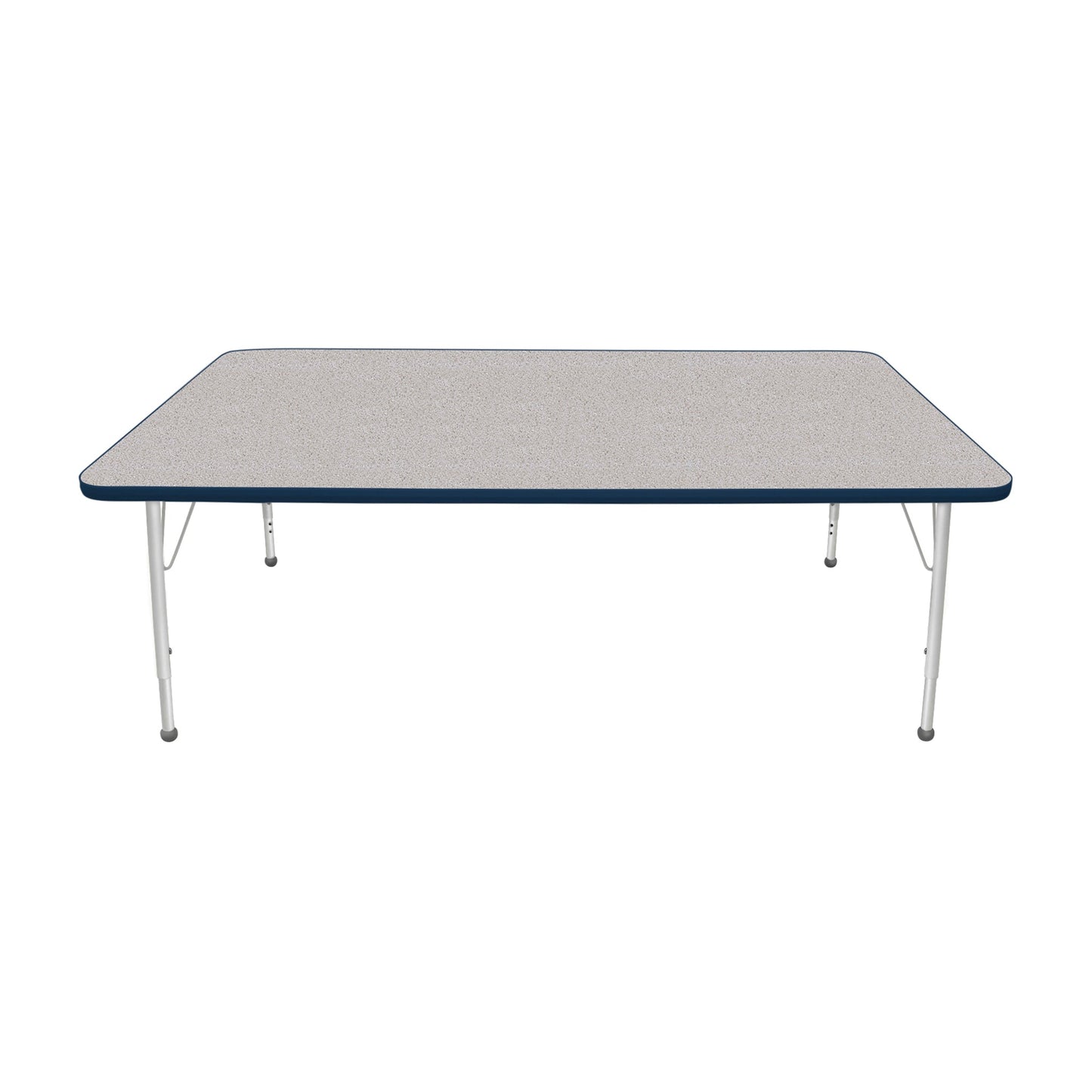 Mahar Creative Colors Large Rectangle Activity Table Preschool Height Adjustable Legs 72"W x 42"D x 17" - 25"H (MHR-4272LO)