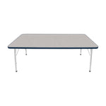 Mahar Creative Colors Large Rectangle Activity Table Preschool Height Adjustable Legs 72