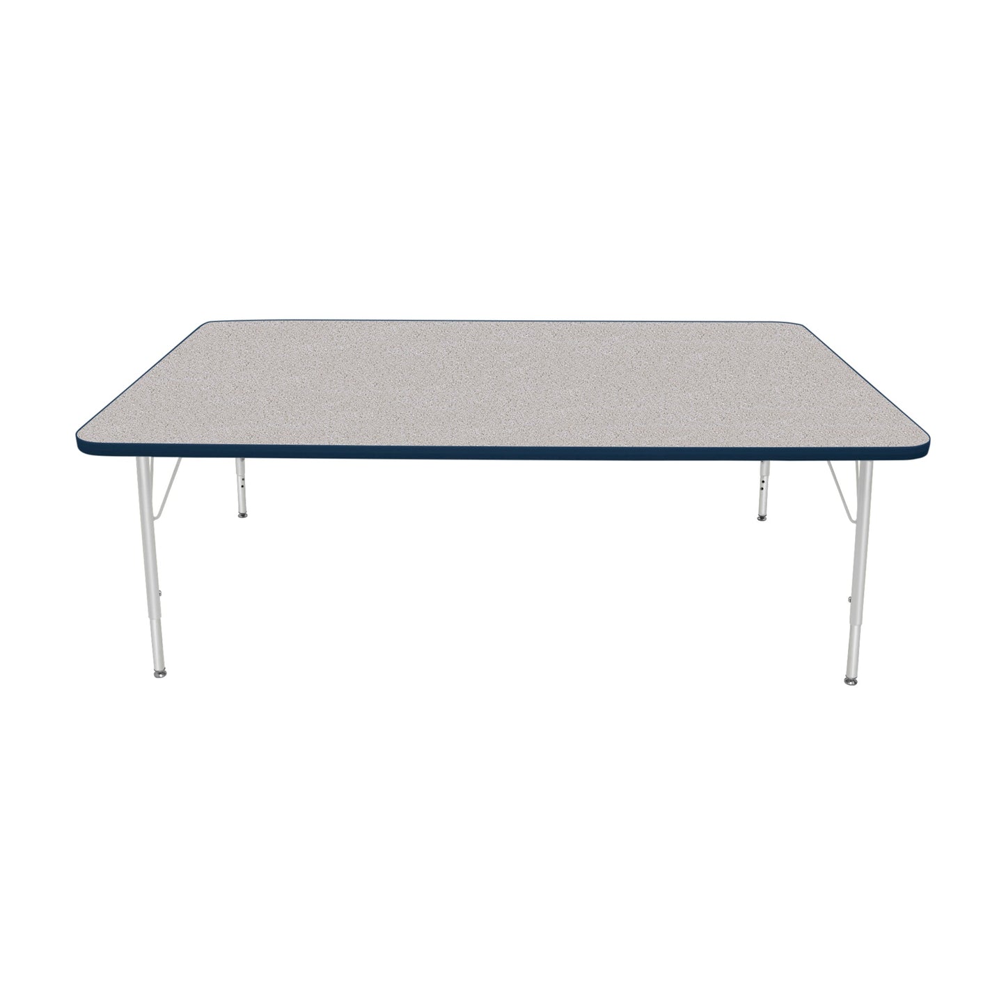 Mahar Creative Colors Large Rectangle Activity Table Preschool Height Adjustable Legs 72"W x 42"D x 17" - 25"H (MHR-4272LO)