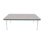 Mahar Creative Colors Large Rectangle Activity Table Preschool Height Adjustable Legs 72