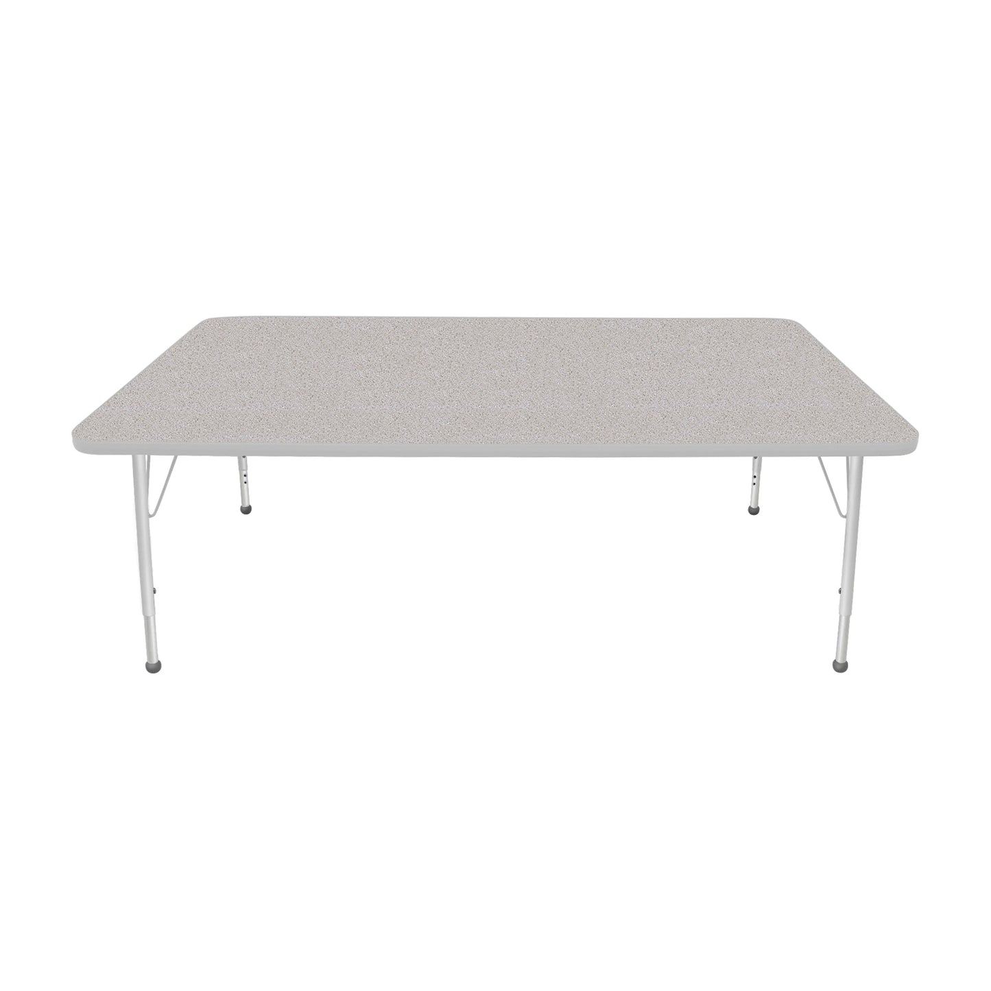 Mahar Creative Colors Large Rectangle Activity Table Preschool Height Adjustable Legs 72"W x 42"D x 17" - 25"H (MHR-4272LO)