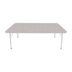 Mahar Creative Colors Large Rectangle Activity Table Preschool Height Adjustable Legs 72