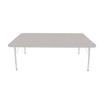 Mahar Creative Colors Large Rectangle Activity Table Preschool Height Adjustable Legs 72