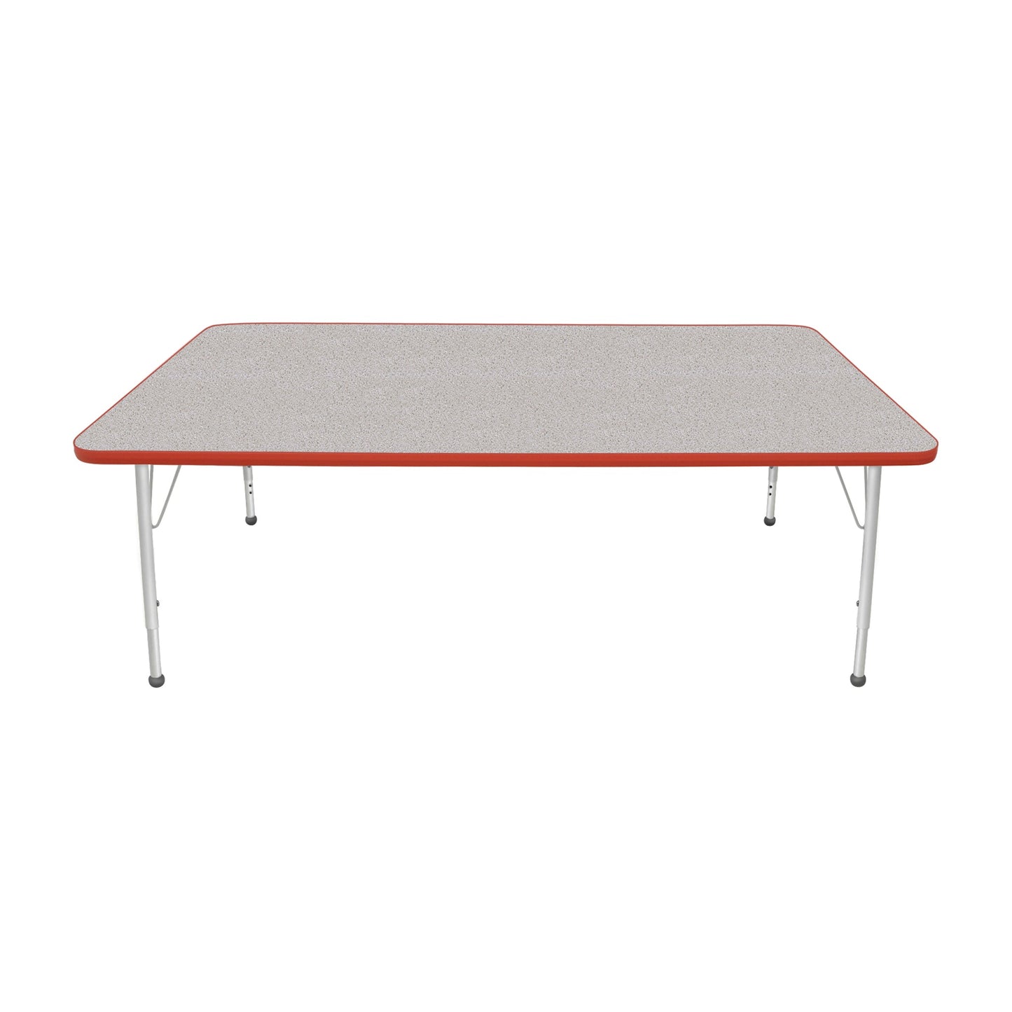 Mahar Creative Colors Large Rectangle Activity Table Preschool Height Adjustable Legs 72"W x 42"D x 17" - 25"H (MHR-4272LO)