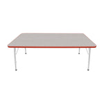 Mahar Creative Colors Large Rectangle Activity Table Preschool Height Adjustable Legs 72