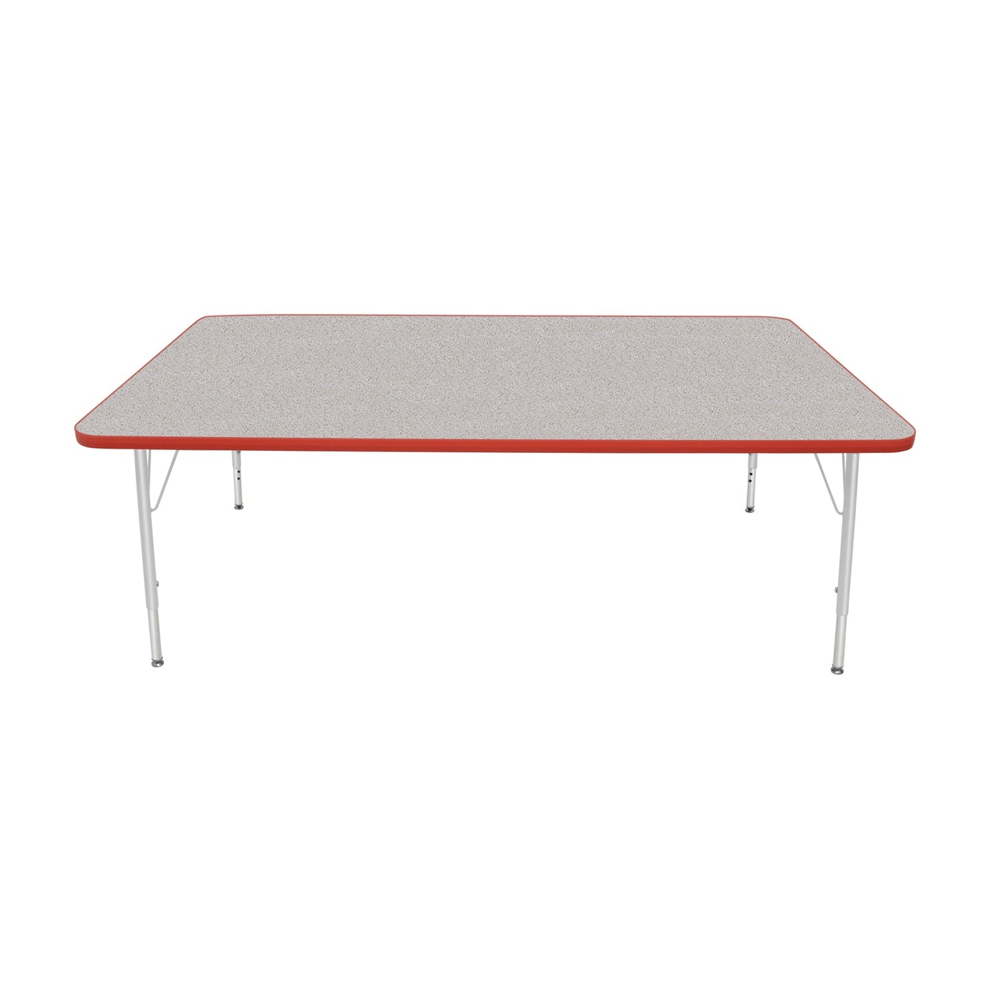 Mahar Creative Colors Large Rectangle Activity Table Preschool Height Adjustable Legs 72"W x 42"D x 17" - 25"H (MHR-4272LO)