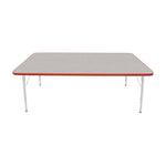 Mahar Creative Colors Large Rectangle Activity Table Preschool Height Adjustable Legs 72