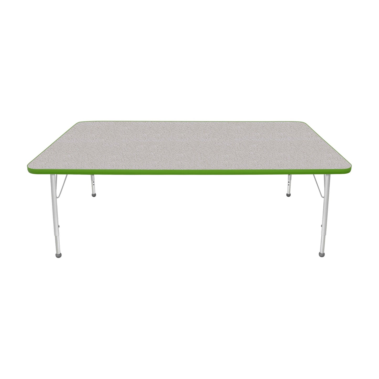 Mahar Creative Colors Large Rectangle Activity Table Preschool Height Adjustable Legs 72"W x 42"D x 17" - 25"H (MHR-4272LO)