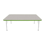 Mahar Creative Colors Large Rectangle Activity Table Preschool Height Adjustable Legs 72