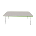 Mahar Creative Colors Large Rectangle Activity Table Preschool Height Adjustable Legs 72