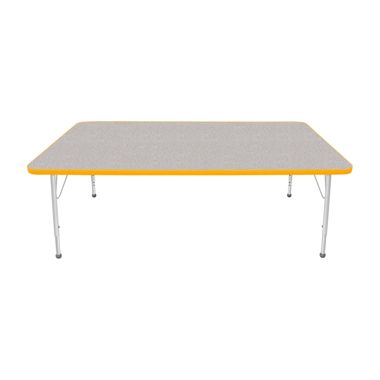 Mahar Creative Colors Large Rectangle Activity Table Preschool Height Adjustable Legs 72"W x 42"D x 17" - 25"H (MHR-4272LO)